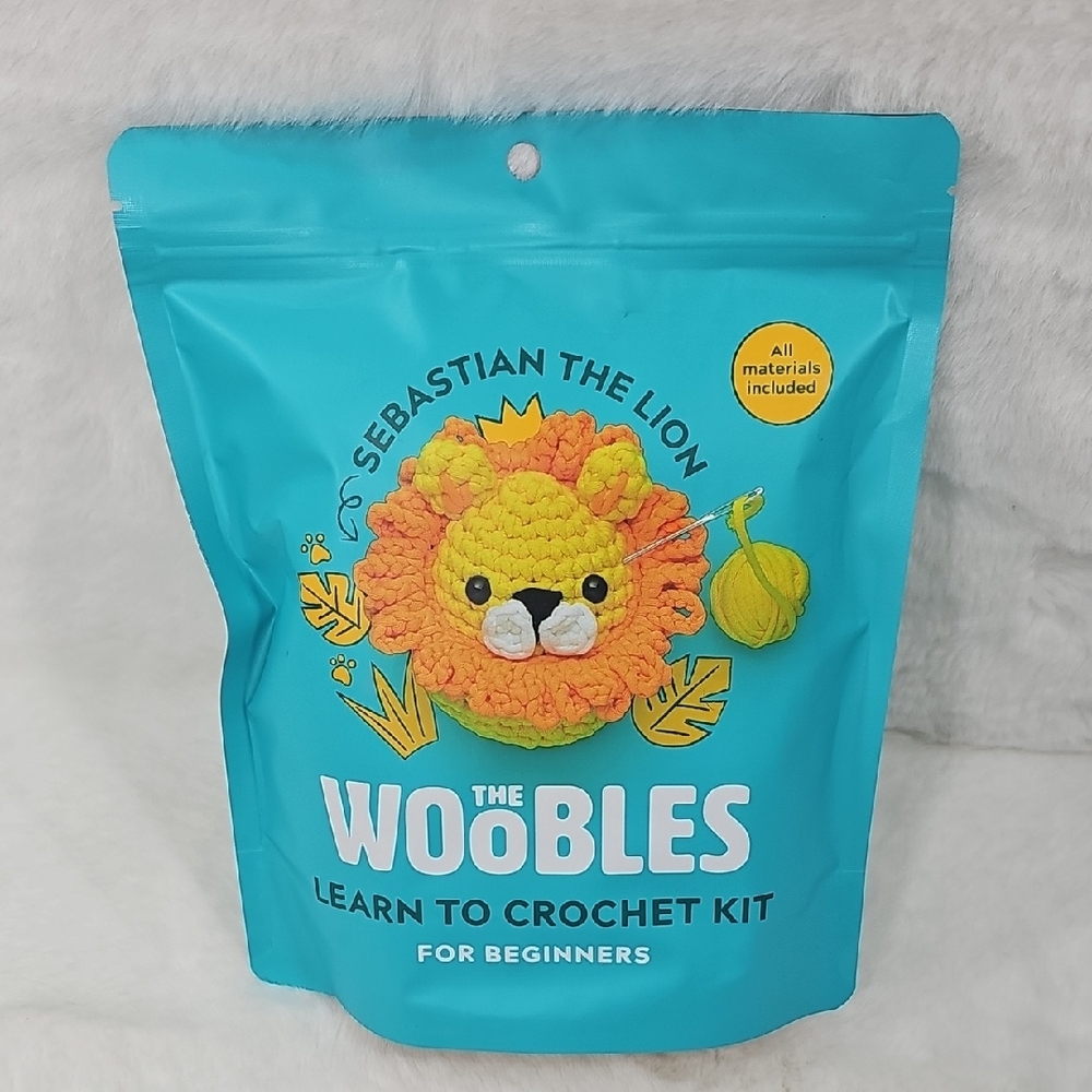 The Woobles Sebastian The Lion Crochet Kit For beginners
